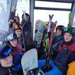 Jugendgruppe am Skilift