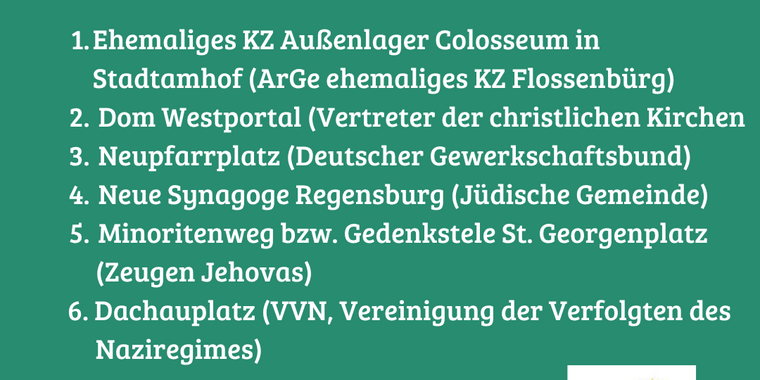 Wegbeschreibung Gedenkweg 2026