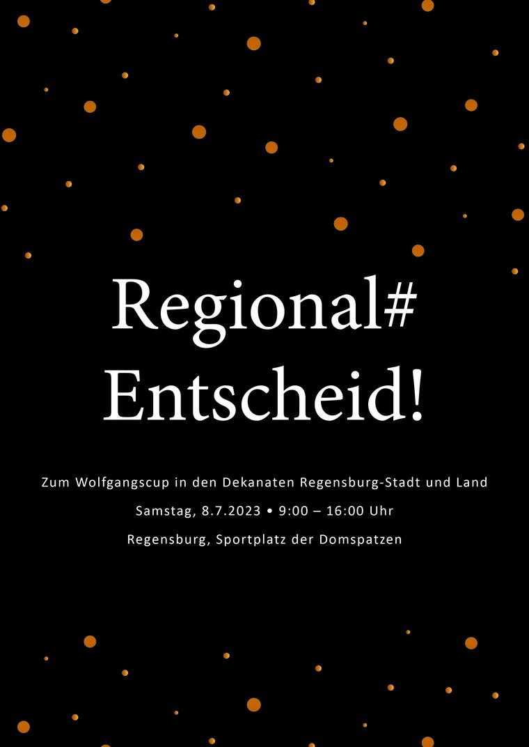 Einladungskarte Regionalentscheid zum Wolfgangscup Dekanate Regensburg-Stadt und Land 2023